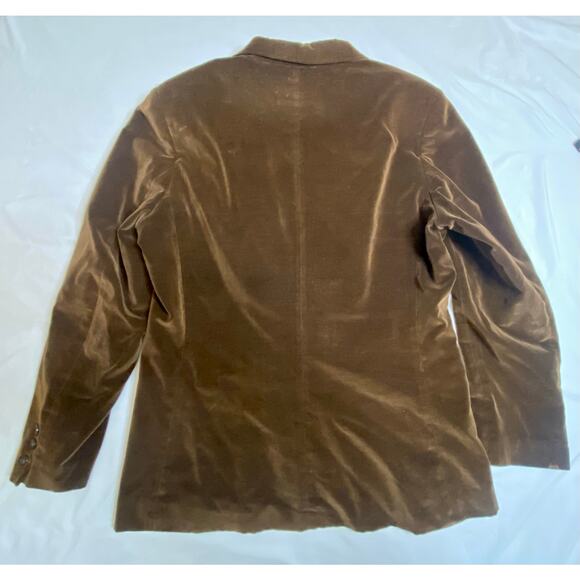 Vintage BJ BARRETT Brown Velour 2-Button Blazer - Women’s Sz 18 EUC - Picture 2 of 8